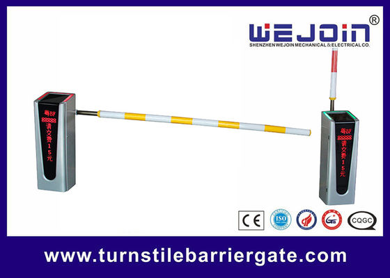 SUS304 stainless steel barrier gate lengan lurus kebisingan rendah untuk gerbang tol jalan raya