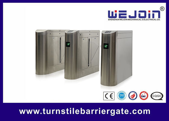 QR Code Flap Barrier Gate Dengan Fungsi Anti Pinch Suhu Kerja -35℃ ~ +80℃