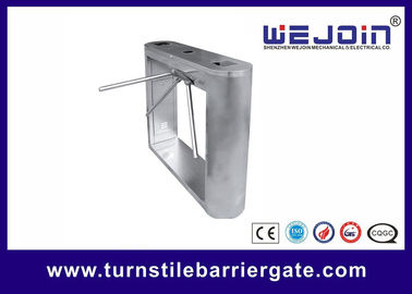 Sikat DC Turnstile Barrier Gate 30 ~ 40 Orang / Min Arah Ganda Untuk Akses Klub