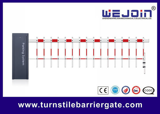 Car Park Elektronik Barrier Gates Aluminium Alloy Motor Lurus Folding Fencing Boom