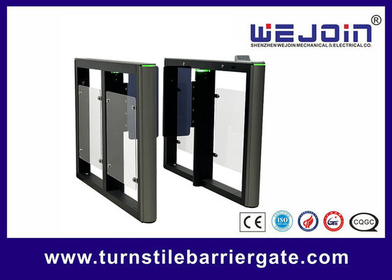 Gerbang Turnstile Kontrol Akses Indoor / Outdoor yang Nyaman dengan Lengan Berayun dan Baterai Cadangan DC12V Opsional