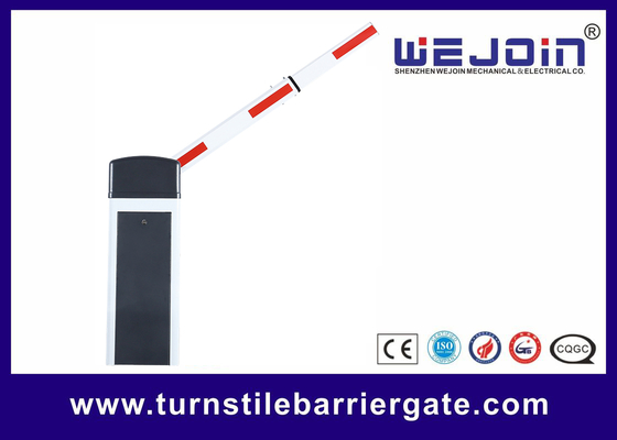 Warna Hitam 6m Telescopic Straight Arm Barrier Gate DC24V Brushless Motor Access Control