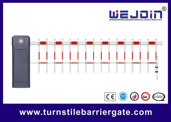 Sistem penghalang lengan otomatis Traffic Boom Vehicle Barrier Gate Two Fence Boom