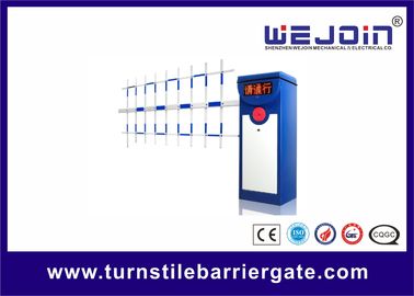 Sistem Car Park Barrier Tahan Lama, Gerbang Barrier Kendaraan AC Motor 80 Watt 24V