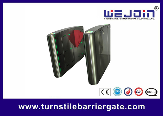 304 Stainless Steel Flap Barrier Gate DC 24V Motor Untuk Bangunan Kantor