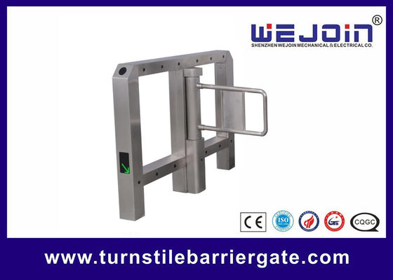 Gerbang Penghalang Ayun Otomatis Pengenalan Wajah RFID Anti Jepit SS304 dengan Lengan 500mm