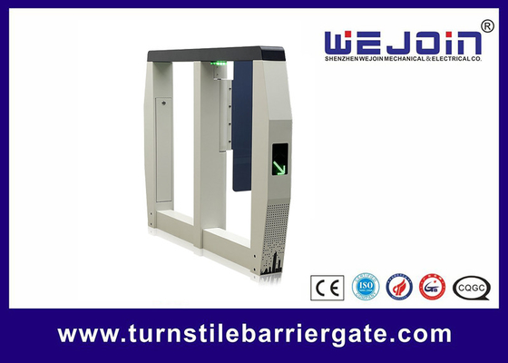 Swing Slim Turnstile Gate 304 Stainless Steel Desain Elektromekanis Kompak