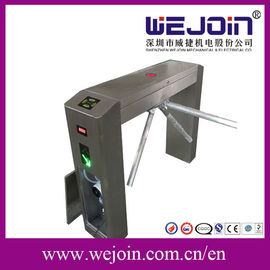Tinggi Pinggang Akses Pedestrian Kontrol Turnstile Gate Arah Ganda Dengan ESD Tester